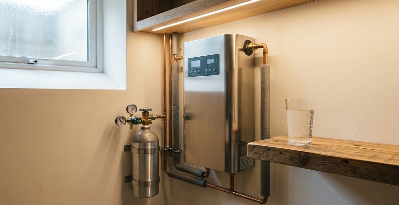 Adoucisseur d’eau au CO2